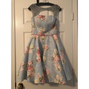 Angela and Alison floral cocktail dress